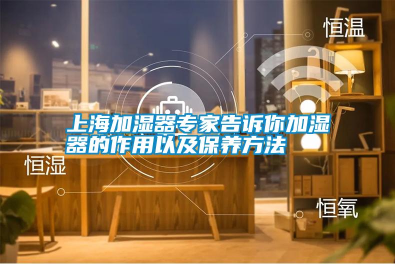 上海加濕器專家告訴你加濕器的作用以及保養方法