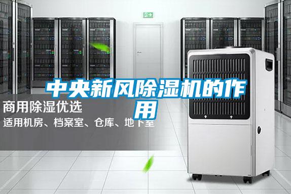 中央新風(fēng)除濕機的作用
