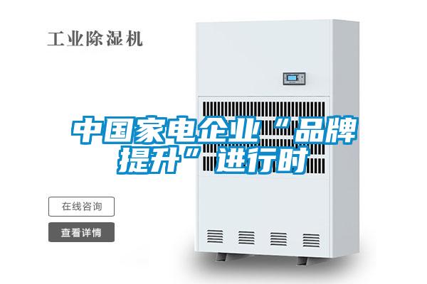 中國家電企業“品牌提升”進行時
