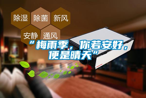“梅雨季，你若安好，便是晴天”