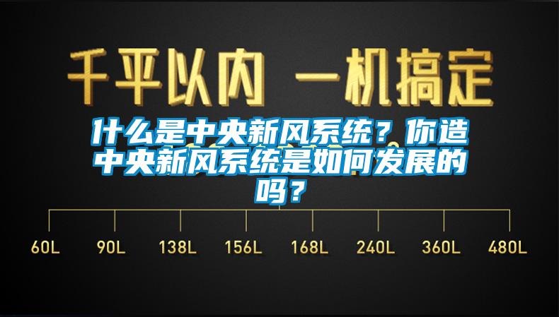 什么是中央新風系統？你造中央新風系統是如何發展的嗎？