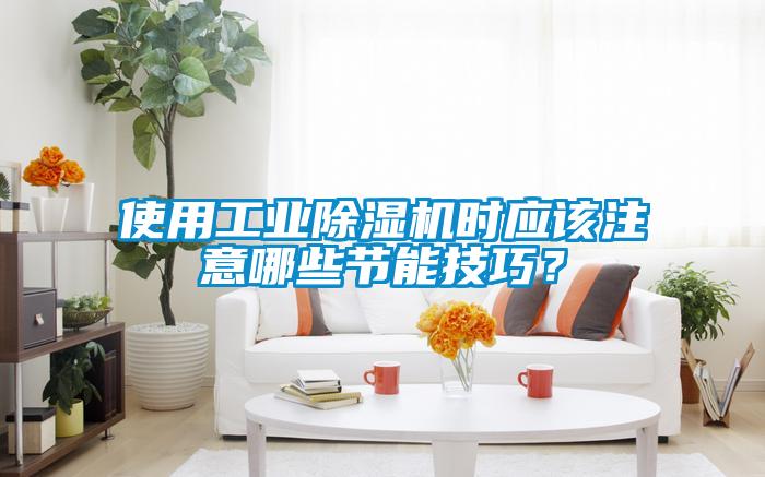 使用工業除濕機時應該注意哪些節能技巧？