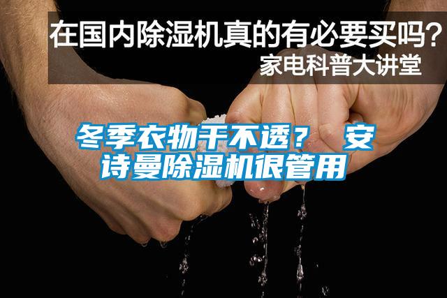冬季衣物干不透？ 安詩曼除濕機很管用