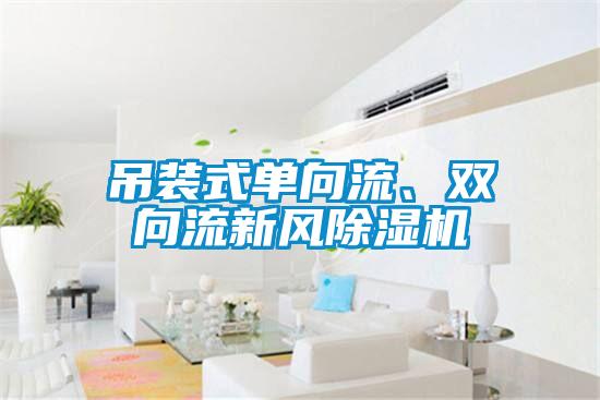 吊裝式單向流、雙向流新風除濕機