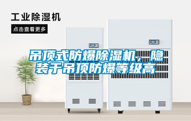 吊頂式防爆除濕機，隱裝于吊頂防爆等級高