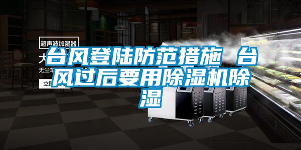 臺風登陸防范措施 臺風過后要用除濕機除濕
