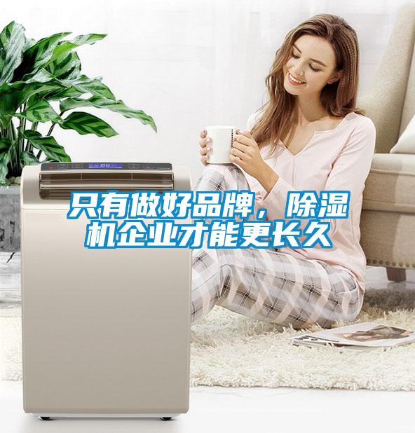 只有做好品牌，除濕機企業才能更長久