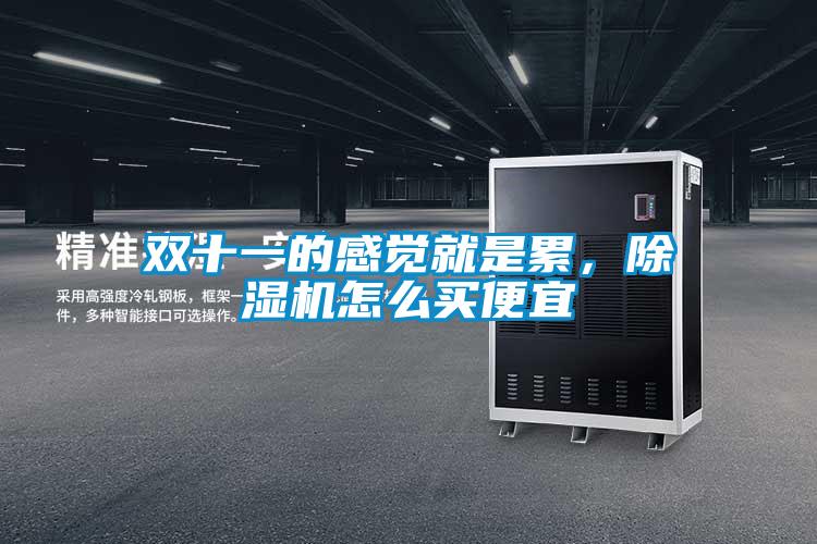 雙十一的感覺就是累，除濕機怎么買便宜
