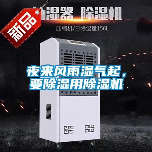 夜來風雨濕氣起，要除濕用除濕機