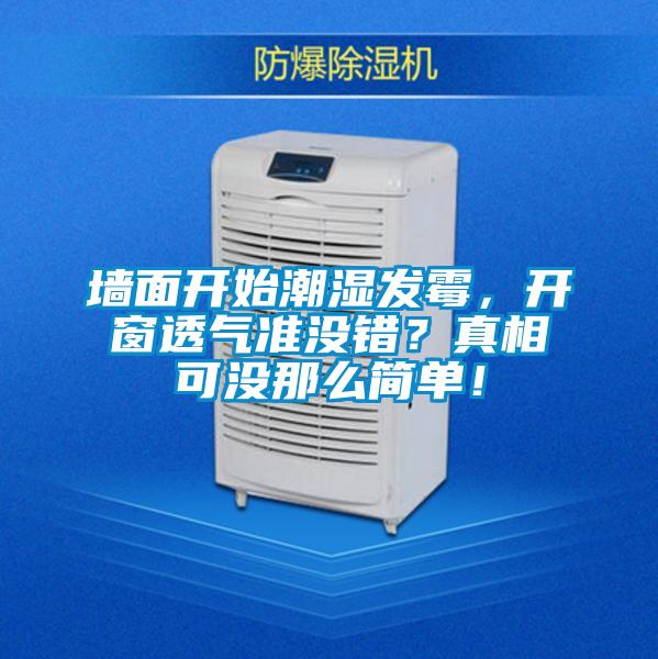 墻面開始潮濕發霉，開窗透氣準沒錯？真相可沒那么簡單！