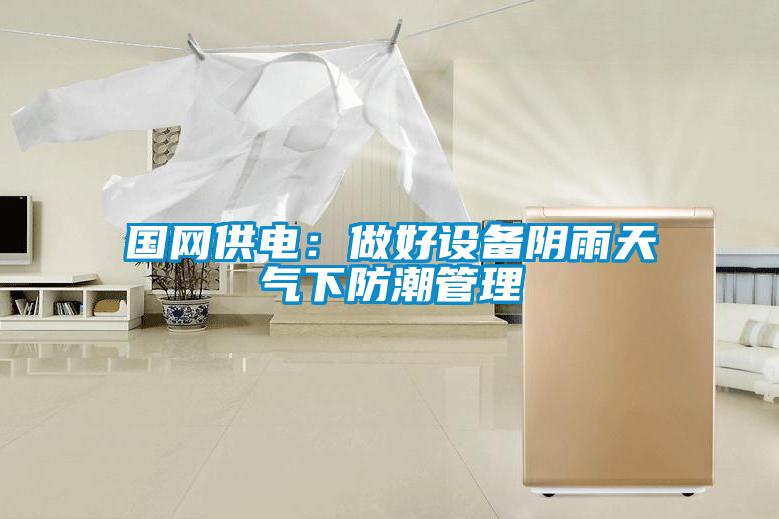 國網供電：做好設備陰雨天氣下防潮管理