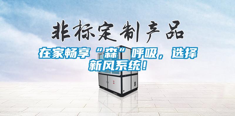 在家暢享“森”呼吸，選擇新風系統！