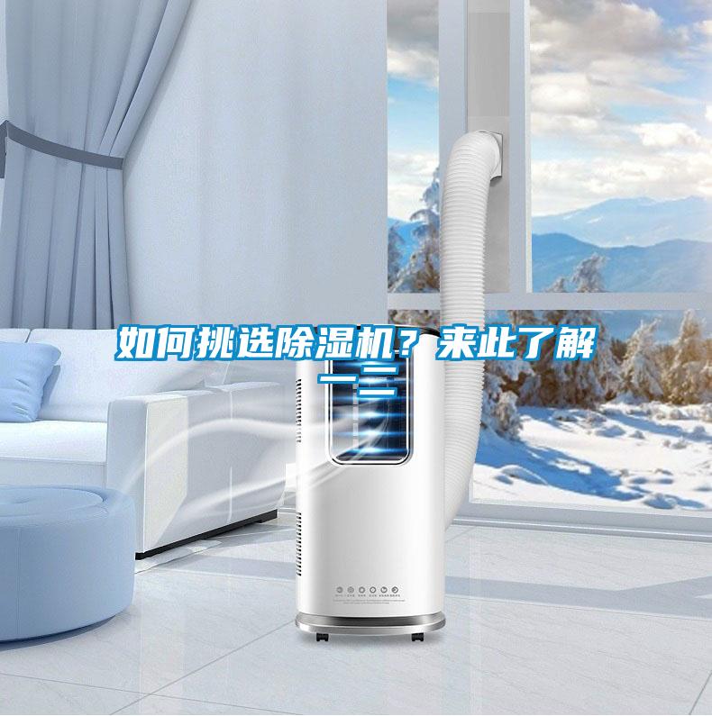 如何挑選除濕機？來此了解一二