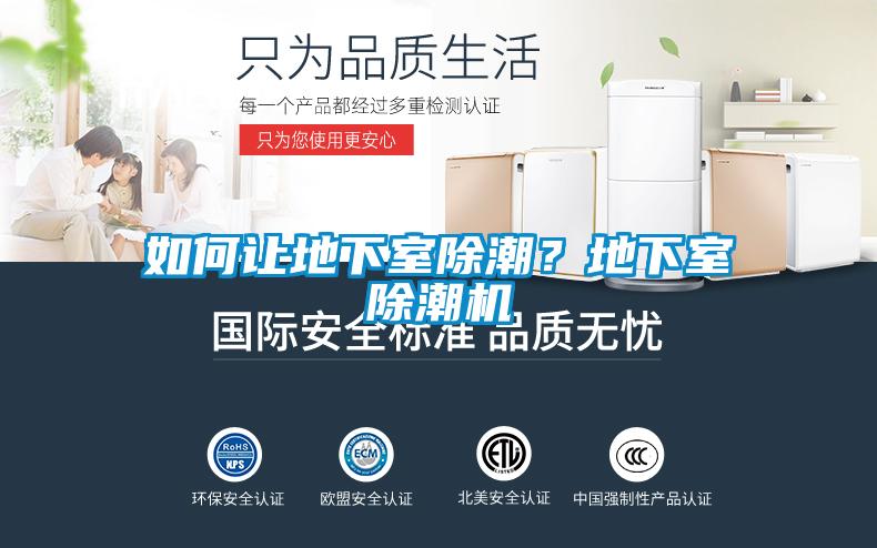 如何讓地下室除潮？地下室除潮機