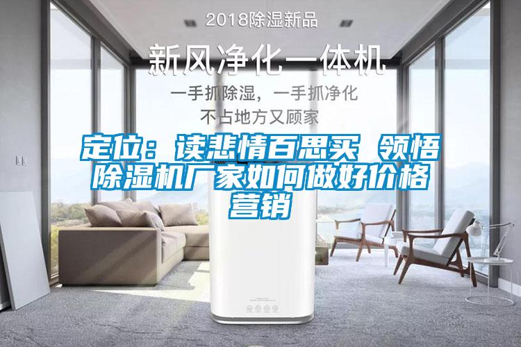 定位：讀悲情百思買 領悟除濕機廠家如何做好價格營銷
