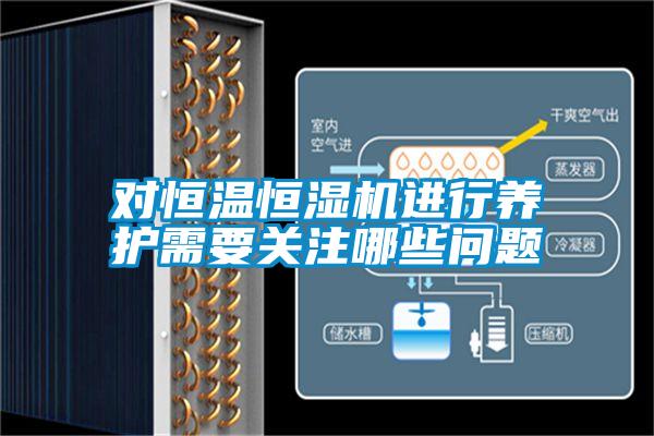 對恒溫恒濕機進行養護需要關注哪些問題