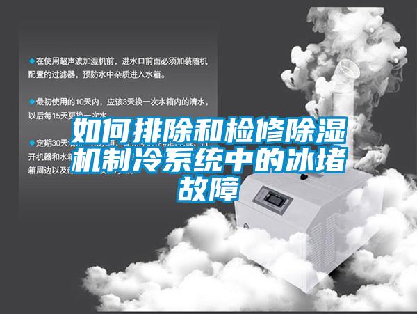 如何排除和檢修除濕機制冷系統中的冰堵故障