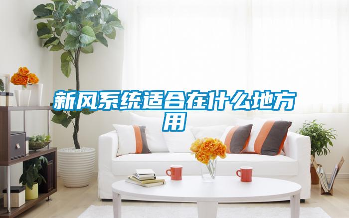 新風系統適合在什么地方用