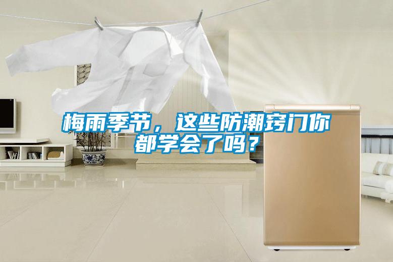 梅雨季節，這些防潮竅門你都學會了嗎？