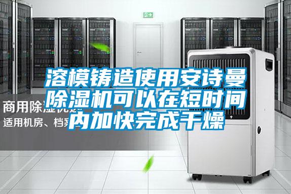 溶模鑄造使用安詩曼除濕機可以在短時間內加快完成干燥