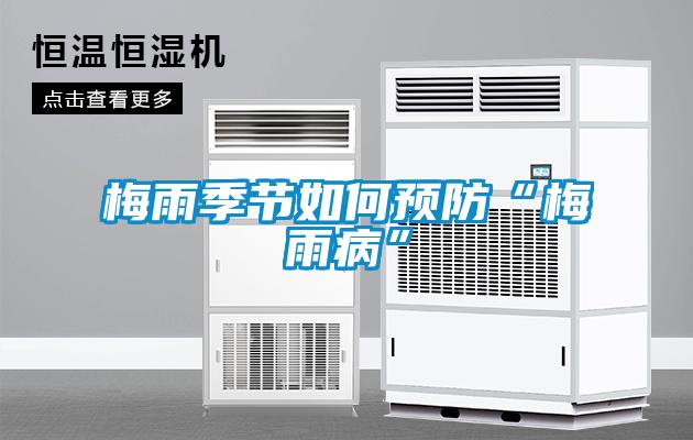 梅雨季節(jié)如何預防“梅雨病”