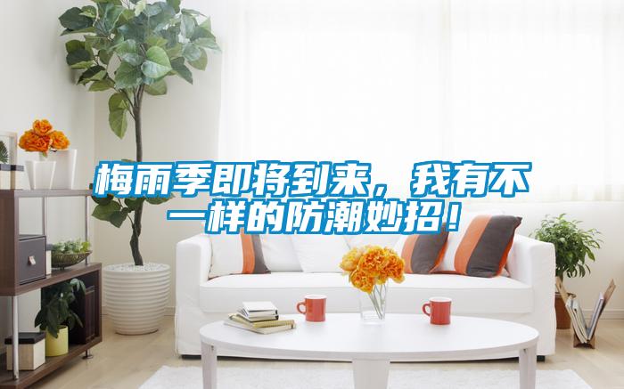 梅雨季即將到來，我有不一樣的防潮妙招！