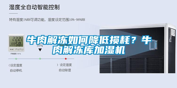 牛肉解凍如何降低損耗？牛肉解凍庫加濕機