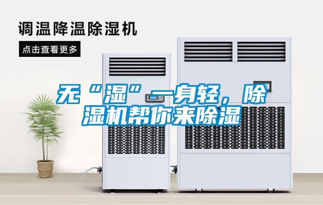 無“濕”一身輕，除濕機幫你來除濕
