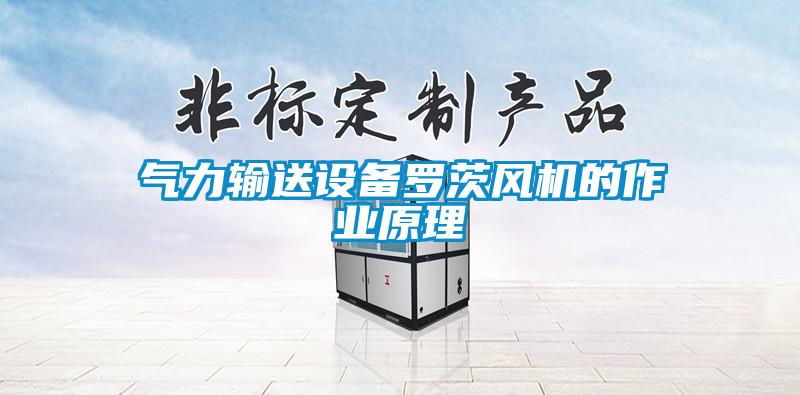 氣力輸送設備羅茨風機的作業原理
