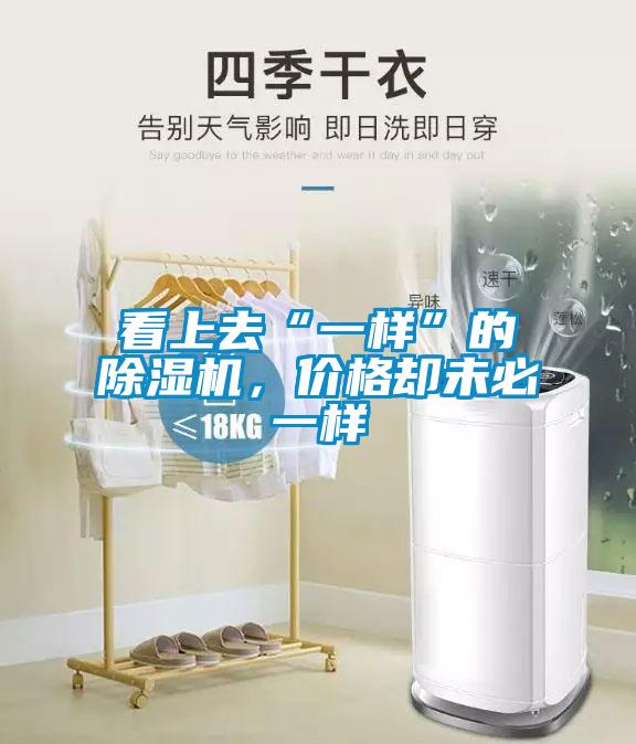看上去“一樣”的除濕機，價格卻未必一樣