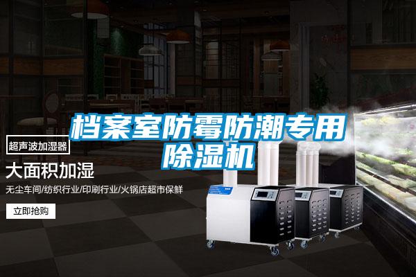 檔案室防霉防潮專用除濕機
