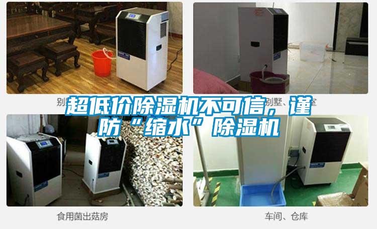 超低價除濕機不可信，謹防“縮水”除濕機