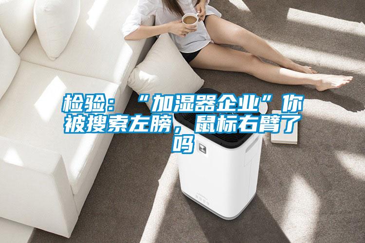 檢驗(yàn)：“加濕器企業(yè)”你被搜索左膀，鼠標(biāo)右臂了嗎