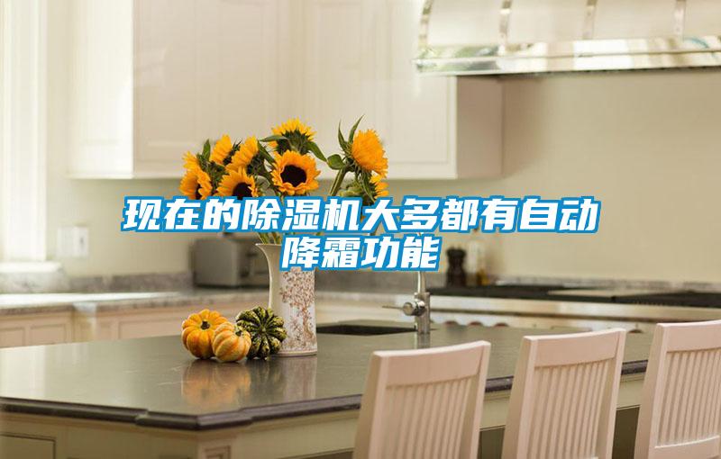 現在的除濕機大多都有自動降霜功能