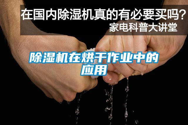 除濕機在烘干作業中的應用