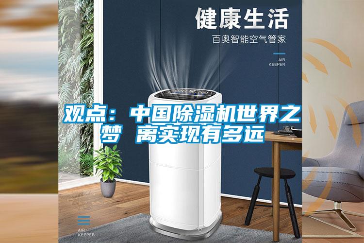 觀點：中國除濕機世界之夢 離實現有多遠