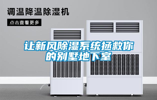 讓新風(fēng)除濕系統(tǒng)拯救你的別墅地下室