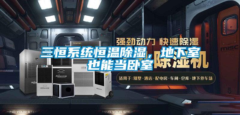 三恒系統恒溫除濕，地下室也能當臥室