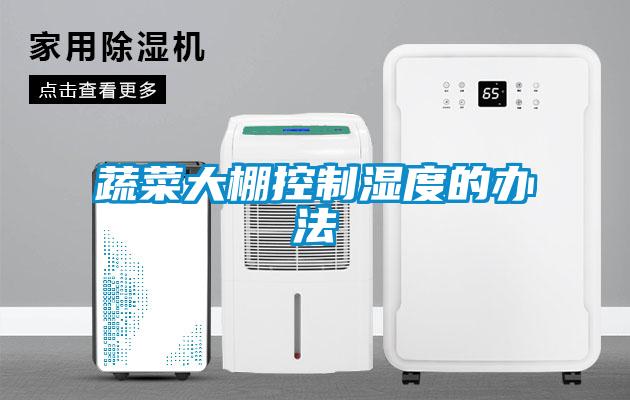 蔬菜大棚控制濕度的辦法
