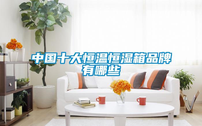 中國十大恒溫恒濕箱品牌有哪些
