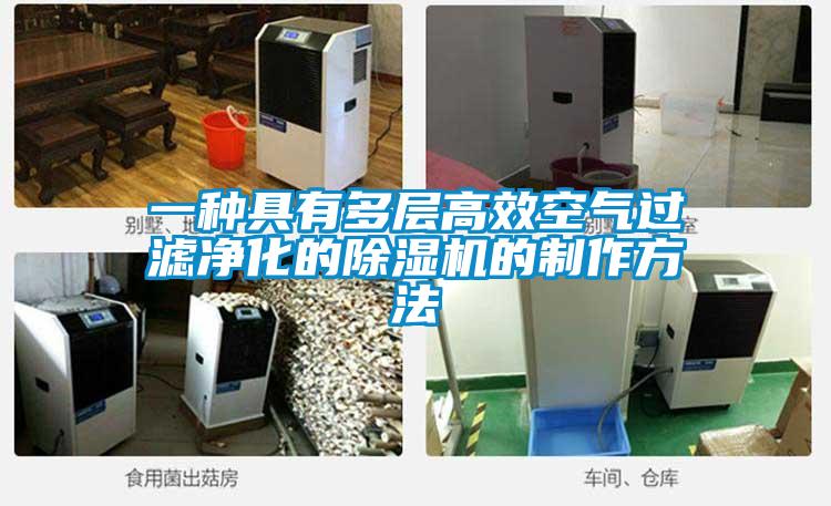 一種具有多層高效空氣過濾凈化的除濕機(jī)的制作方法