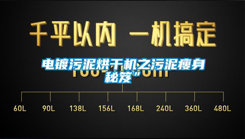 電鍍污泥烘干機(jī)之污泥瘦身秘笈”
