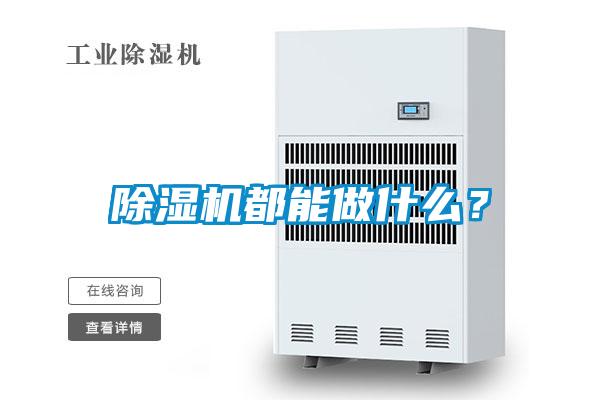 除濕機都能做什么？