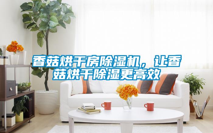 香菇烘干房除濕機，讓香菇烘干除濕更高效