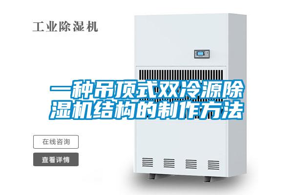 一種吊頂式雙冷源除濕機結構的制作方法