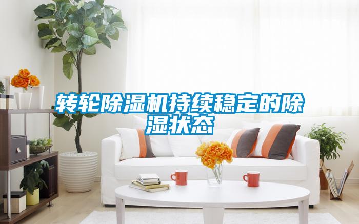 轉輪除濕機持續穩定的除濕狀態