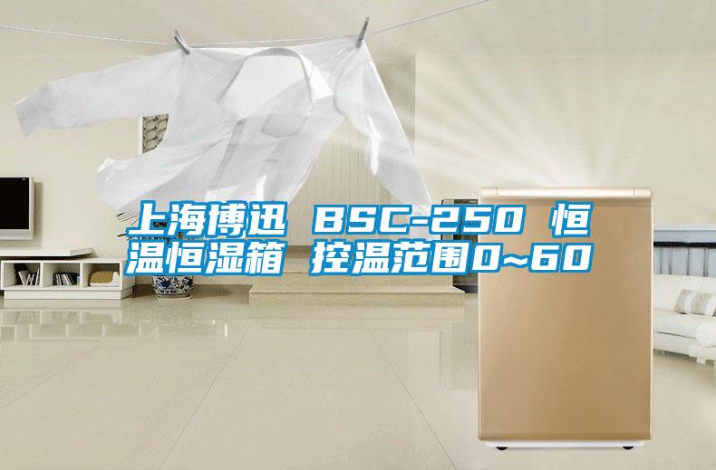 上海博迅 BSC-250 恒溫恒濕箱 控溫范圍0~60℃
