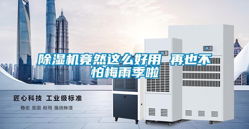 除濕機(jī)竟然這么好用 再也不怕梅雨季啦