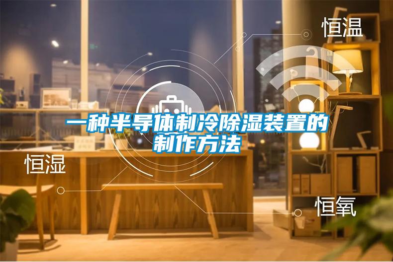 一種半導(dǎo)體制冷除濕裝置的制作方法