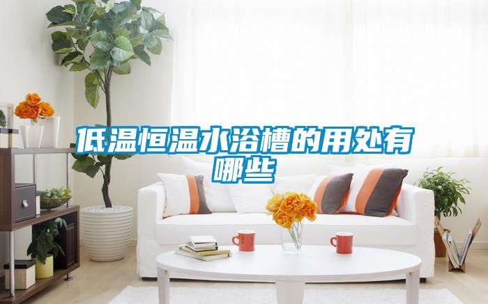 低溫恒溫水浴槽的用處有哪些